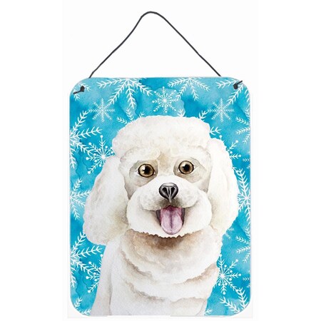 Carolines Treasures Bichon Frise Winter Wall or Door Hanging Prints CK1416DS1216